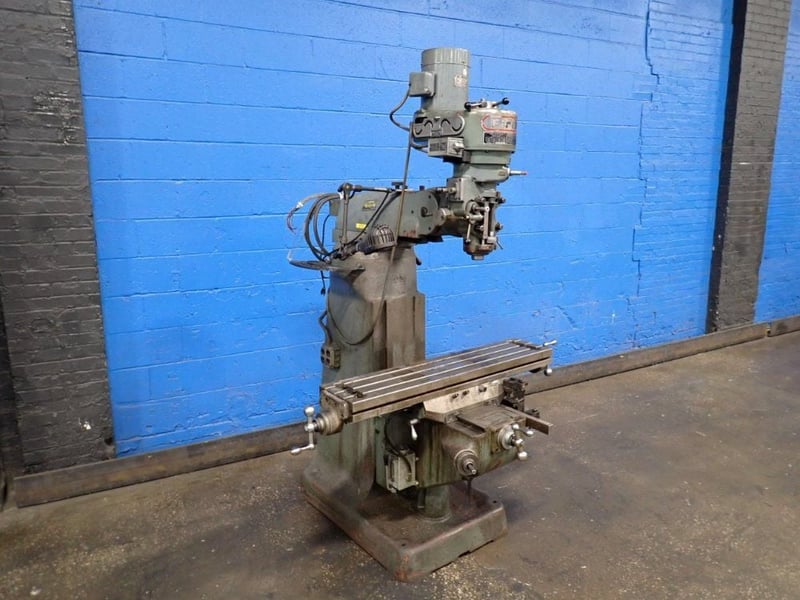 First #LC-1-1/2TM, Vertical Mill, 9" x 42" table, 2 HP, 440/220 V.