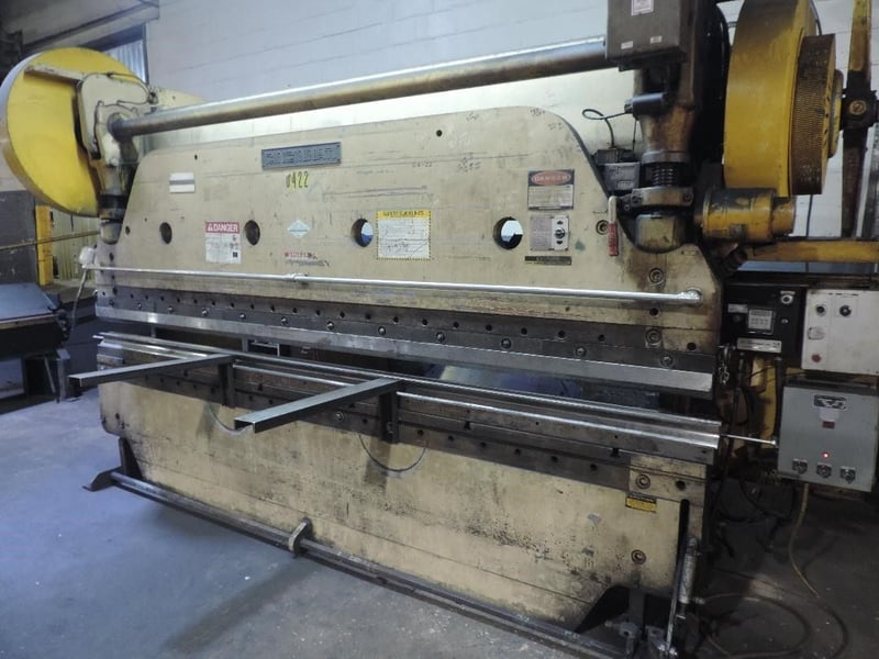 135 Ton, Cincinnati #5x10, Mechanical Press Brake, 12' bed length, 3" stroke, 3" adjustment, air actuated