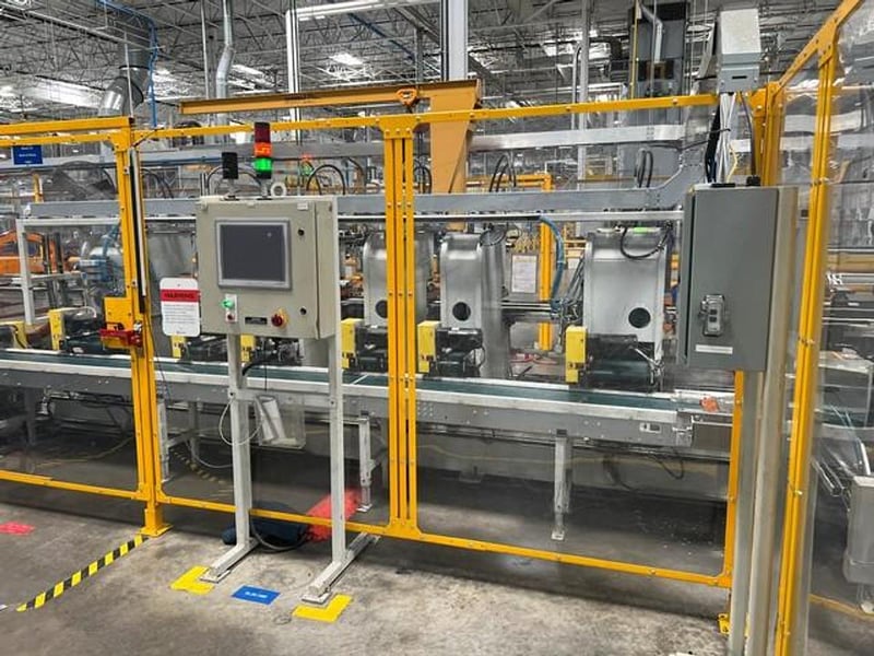 WRC, automated sheet metal bending & punching line, 4 position die stacker, notch & pierce station, 2018