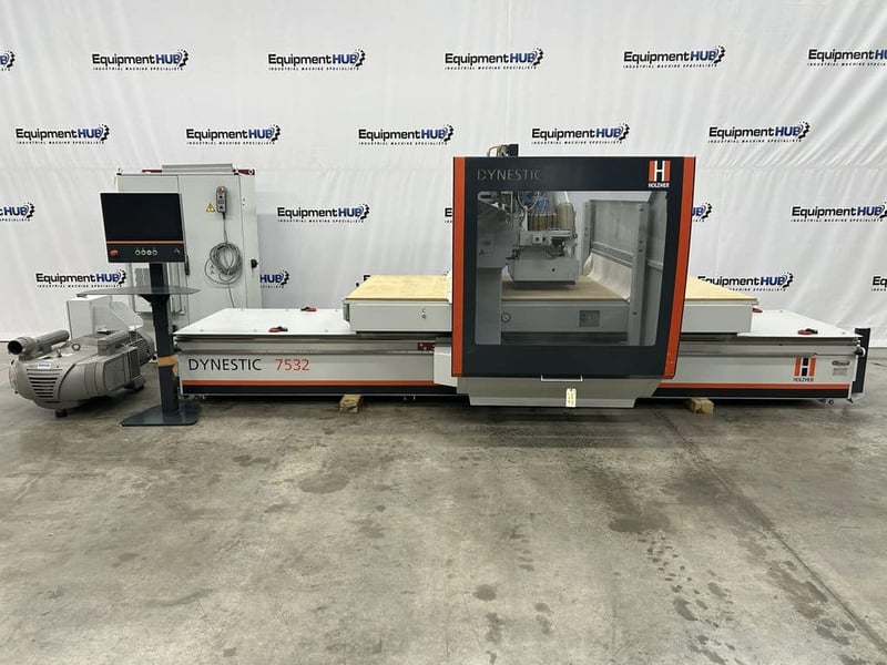 Holz-Her #Dynestic-7532B, CNC gantry nesting machining center router, 145.7" X, 86.6" Y, 1000-24000 RPM, 2022