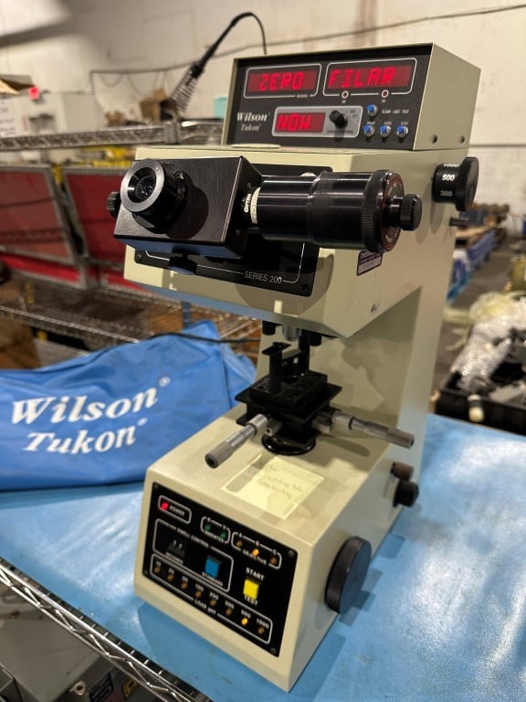 Wilson Tukon #B240, micro hardness tester