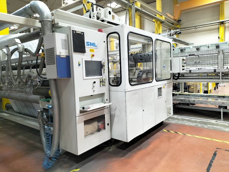 4.72" SML #Cast-Coex-5, 5-Layer Cast Film Extrusion Line, 98.4" film width, 122" die width, double chill