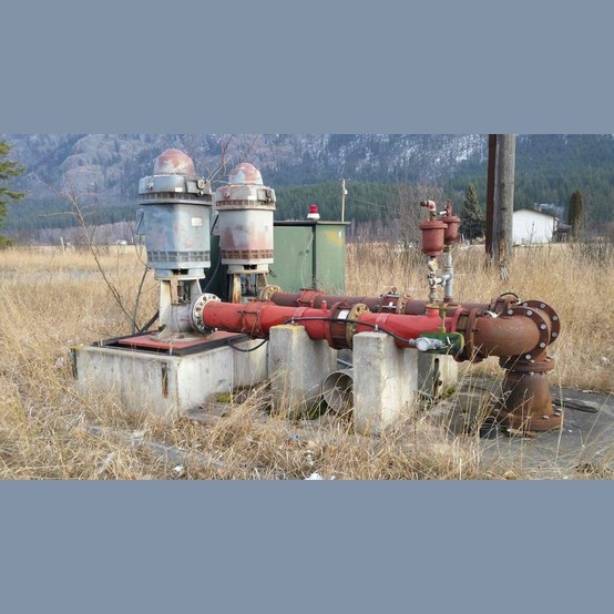 1500 GPM @ 230' TDH Peabody Floaway, Vertical Turbine Pump, 4 Stage, 125 HP, 575 V.
