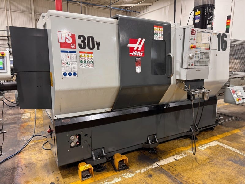 Haas #DS-30Y, CNC lathe, 31.8" swing, 20.8" swing over cross slide, 3" bar, 10" chuck, live tooling, mist