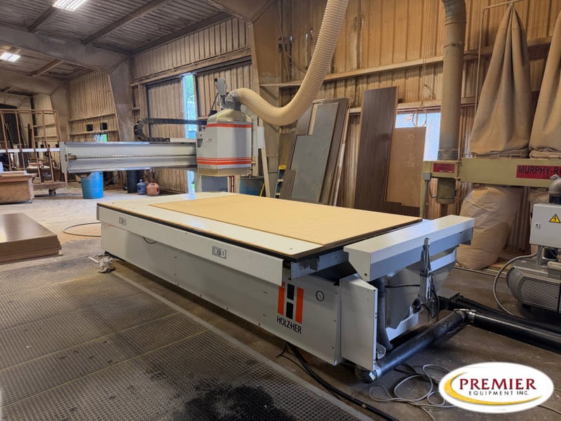Holz-Her #Lynx-7511, CNC router, handheld control unit, 3 pop up pins, 2014
