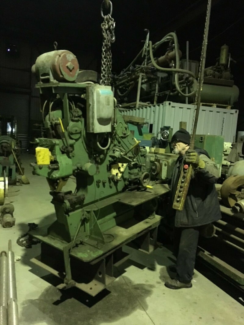 4" x 4" x 1/2" Buffalo #1/2, ironworker, 58 ton, 3 HP, 3-phase, punch, shear, notch