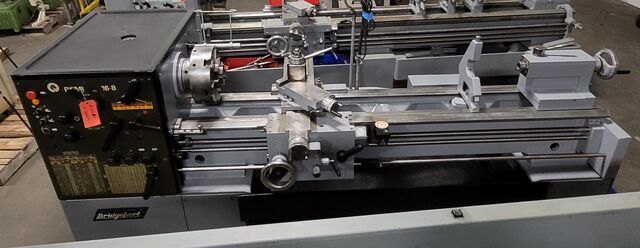 16" x 60" Bridgeport Romi #16-8, engine lathe, 12" 6-jaw chuck, 2.25" hole, D1-6, 22.4-1800 RPM, #4MT