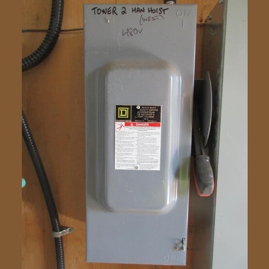 100 Amp. Square D, Fusible Disconnect Switch, 600 VAC