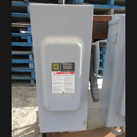 100 Amp. Square D, Fusible Disconnect Switch, 240 VAC, 3 phase