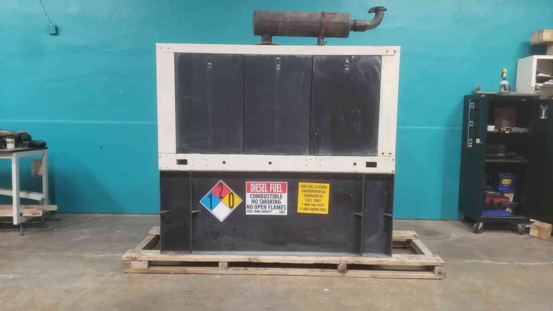 30 KW Kohler #30ROZJ61, diesel generator, John Deere engine, enclosed, 1 & 3 phase, 1536 hours