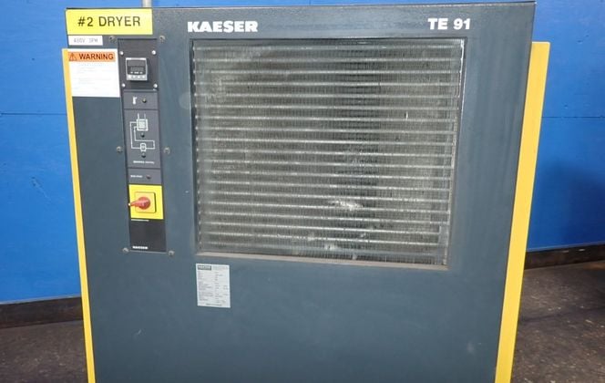 Kaeser #TE-91, refrigerated compressed air dryer, R134a, 460 V., 2007