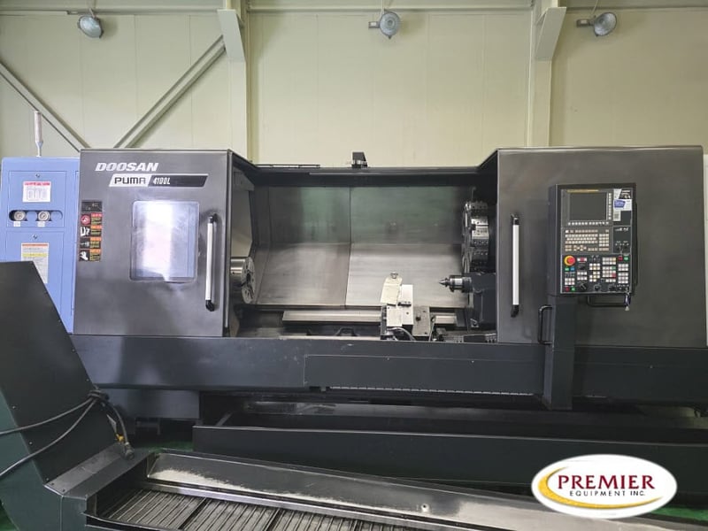 Daewoo Doosan #Puma-4100LB, CNC lathe, Fanuc i, 15" chuck, 21.65'cutting diameter, 82.4" cutting length, 2019