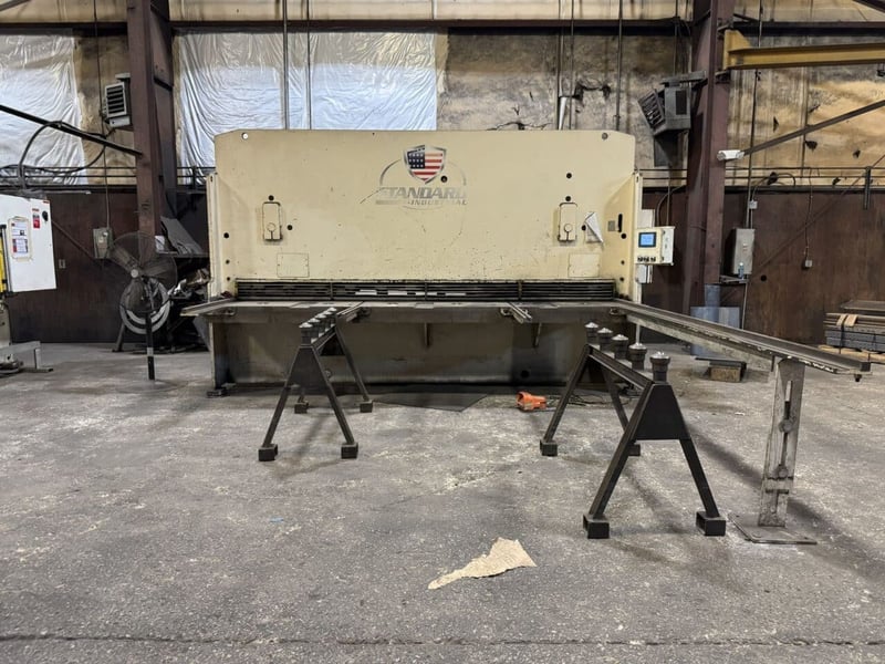 3/8" x 12' Standard Industrial #AS375-12, hydraulic shear, Cybellec CybTouch 6 Control, blade gap adjustment