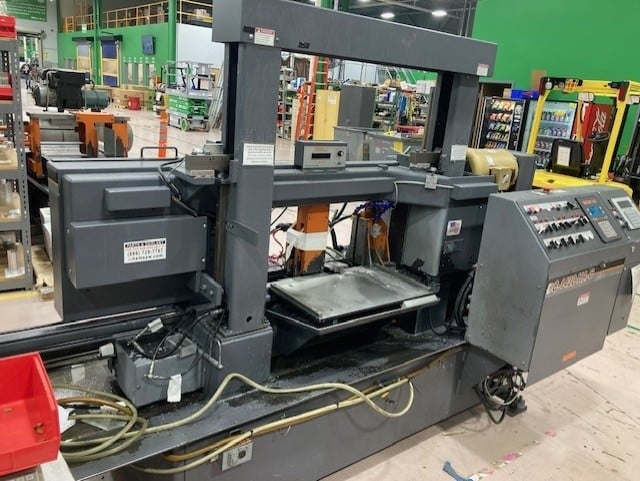 14" x 20" Hem #DC-1420HIA-C, automatic dual column horizontal band saw, 1-1/4" x 17'-8" x .042" blade, 7.5