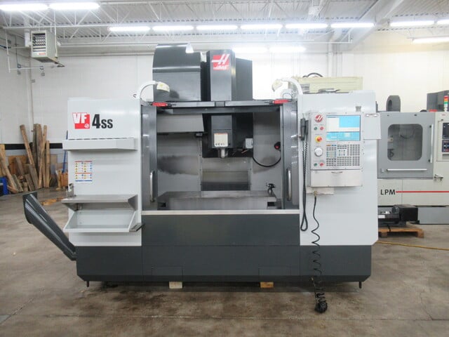 Haas #VF-4SS, vertical machining center, 5-Axis, 50" X, 20" Y, 25" Z, 19.5" x 52" table, 30 HP, 12000 RPM