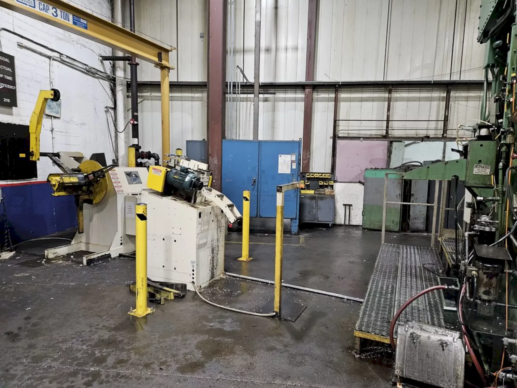 6000 lb. Coe Press Equipment #CPR-PO-6018/CPPS-250-06, coil reel & straightener, 6" W x .187" stock, 7-roll