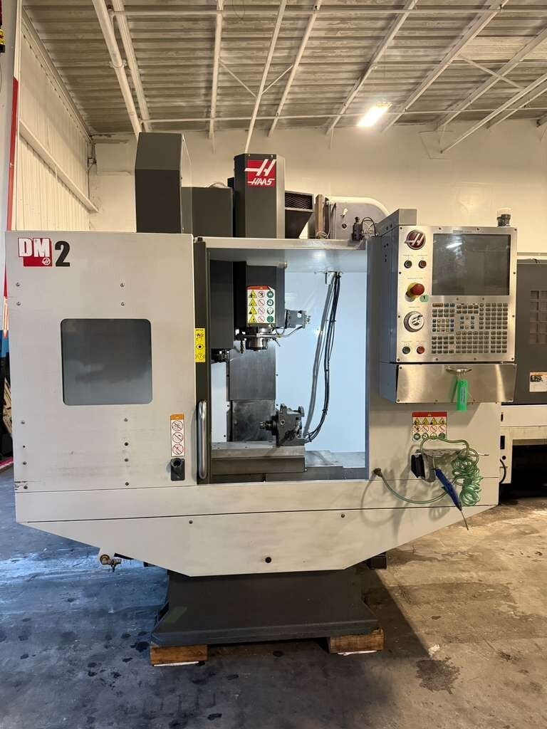 Haas #DM-2, 4-Axis Vertical CNC Machining Center, 28" X, 16" Y, 15.5" Z, 34" x 15" table, 15 HP, 15,000 RPM