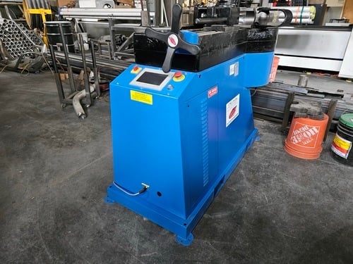Ercolina #TB130, tube bender, 5" max outside dimension mild steel, 4" max nominal pipe, 0° to 180° bend