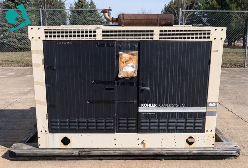 60 KW Kohler #60RZG, LP Nat Gas Generator, 1 & 3PH, NEMA H, 5.7L (3 available)
