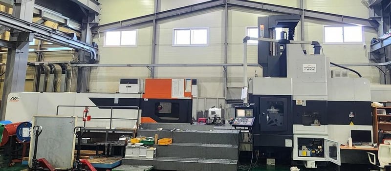 Vision Wide #NF-8223, CNC Bridgemill, 322.8" x90.6" x40.2" trvls, 35 HP, 6000 RPM, 94.5" centers, 40