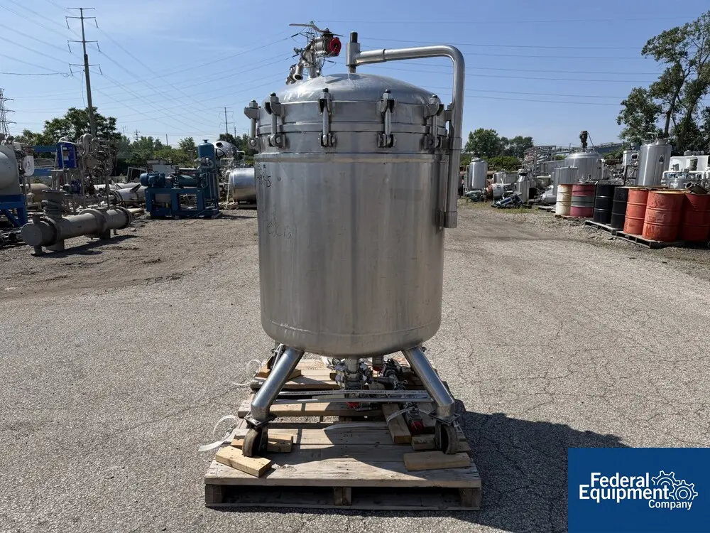 107 sq.ft. Sparkler Filter #33-S-19, Pressure Filter, 316L Stainless Steel, 60 PSI @ 350 deg F, jacketed 75