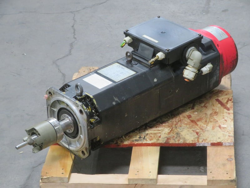 8 kW Fanuc #AT8/12000-A06B-0835-B926, AC Spindle Servo Motor, 12000 RPM, 118-211 Volts, 4-Pole, IP40