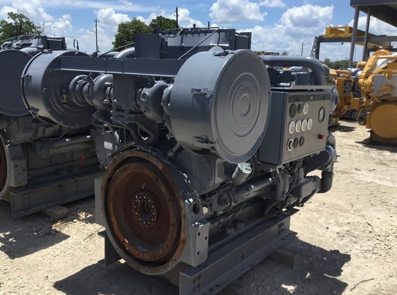 545 HP @ 1200 RPM, Caterpillar #G3508, Natural gas engine, electronic governor, rblt.