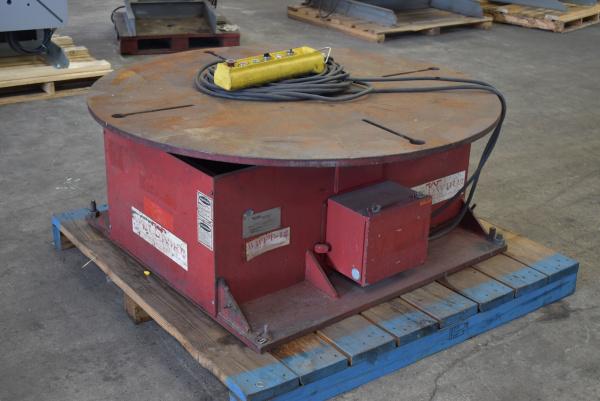 12000 lb. Weldwire #WWFT-12, floor turntable, 60" table, 24" tbl height, variable speed rotation