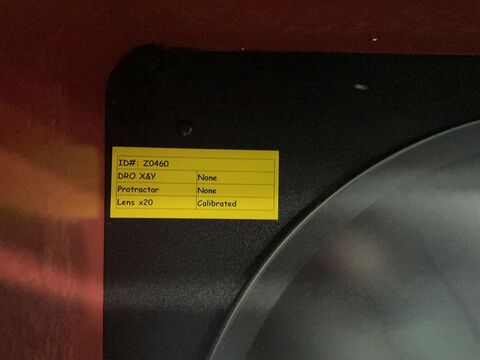 Starrett #HE400, Optical Comparator, 5" x 18" Table