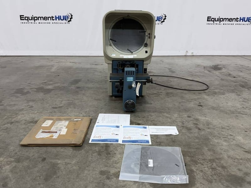 14" Deltronic #Image-Master-DH14-MPC, optical comparator, 5" x 15" table, fiber optic surface illumination