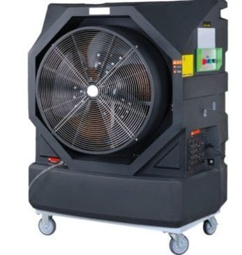 13000 cfm, Super Cooling Fans #M-702-Cool, Portable Evaporative Water Cooling Fan, 3100 sq.ft., (3) 30"