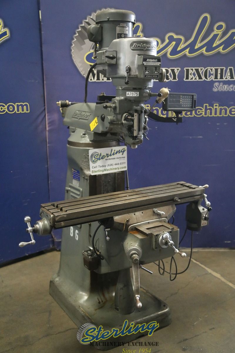 Bridgeport #Series-I, vertical mill, 9" x42" tbl., 22" X, 60-4200 RPM, 1.875" spindle diameter, X-Axis power