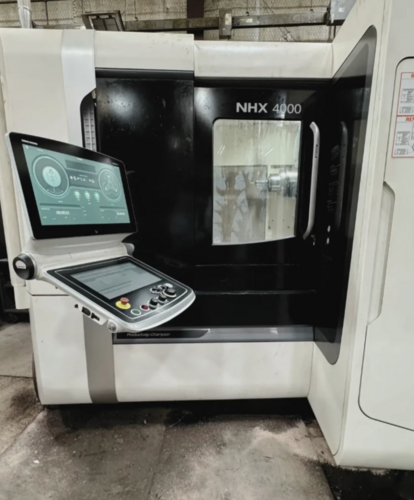 DMG Mori Seiki #NHX-4000, Horizontal CNC Machining Center, 22" X/Y, 26" Z, 15.7" x 15.7" pallet, 40 HP, 15000