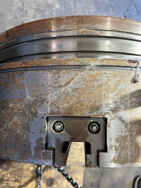 24" SMW Autoblok #BBN-600-275, (3 jaw air chuck) 10.8 bore