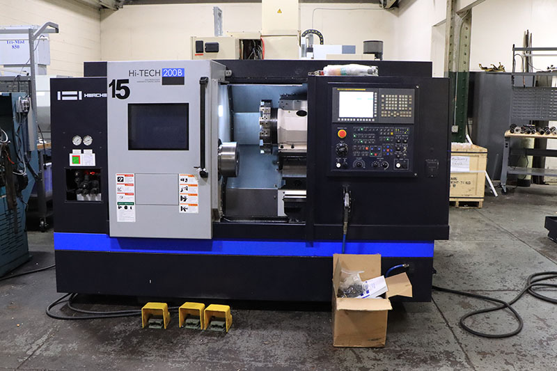Hwacheon #Hi-Tech-200B, CNC turning center, 19.6" swing, 10" chuck, 3-jaw, 2.5" bar, 13.8" turn diameter