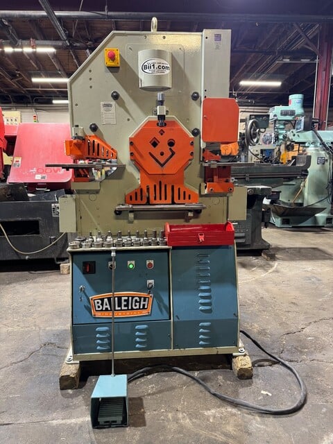 4" x 4" x 3/8" Baileigh #SW-623, hydraulic ironworker, 62 ton, 2007