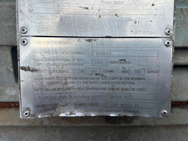 690 HP 309 RPM ABB, TEFC, 460 Volts