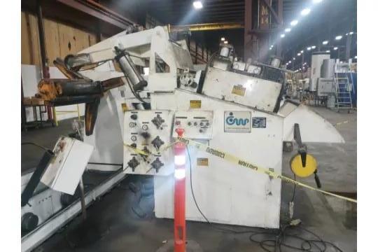12500 lb. CWP #5R-36 / 36 D7, servo feed line, 36" width x .125", 7 roll straightener, hydraulic expansion