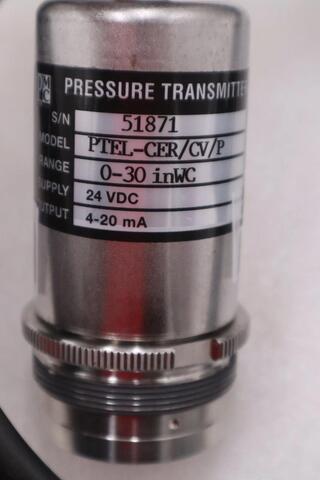 PMC PTEL-CER/CV/P 24VDC 4-20 mA PRESSURE TRANSMITTER - STOCK GF1042
