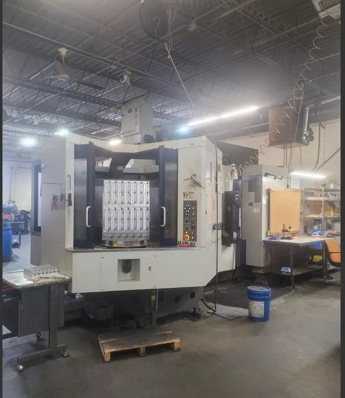 Kiwa #KH-4500, horizontal machining center, 15.7" x 15.7" pallet, 25.2" X, 25" Y, 26.8" Z, 15,000 RPM, 240