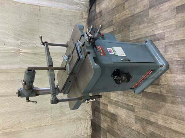 1/16" to 1-1/4" x 9" Morrison #K, keyseater, 24" x 27" table, automatic feed, automatic stop, Bijur lube