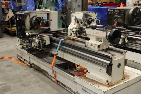 18" x 80" Clausing, Gap Bed Lathe, 10.6" socs, 28.7" swing in gap, 9" center height, 15.7" bed width, 12"