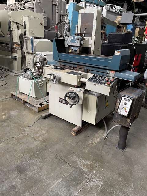 8" x 18" Kent #KGS-250AHD, Surface Grinder, 21.25" longitudinal travel, 10.5" cross-feed table travel, 8" x