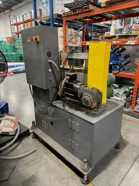 Conair #6-39, extrusion profile belt pul, 6" x 39" belt contact area, manual crank height adjustment