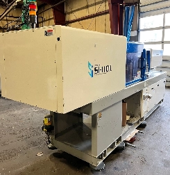 110 Ton, 3.4 oz., Toyo #Si-110II, injection molding machine, 16.14" x 16.14" tie bars, PLCS-10 Control, 2003