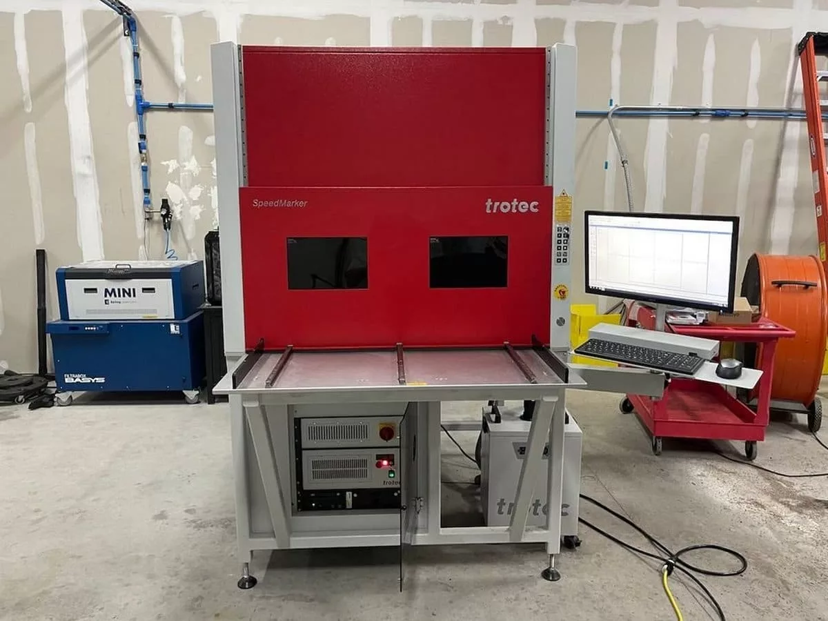 Trotec #SpeedMarker-1350, galvo laser marking system, 100 watt, 39" x 20" work area, 2021