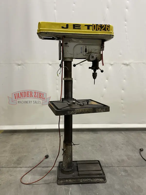 20" Jet #JDP-20MF, Drill Press, 1-1/2 HP, 12 Speeds 150-4,200 RPM, MT-3 Taper, 115/230 V., 1 Ph.