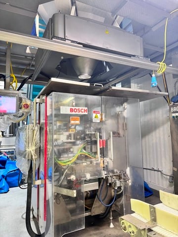 Bosch #SVE-3800-AB, Vertical Form-Fill & Seal Packaging System, Ishida 14-head combination weigher, automated