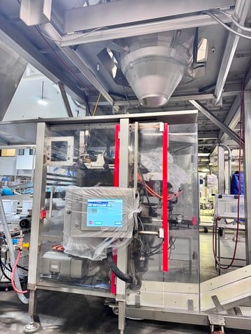 Bosch #SVE-3800-AB, Vertical Form-Fill & Seal Packaging System, Ishida 14-head combination weigher, 24" wide