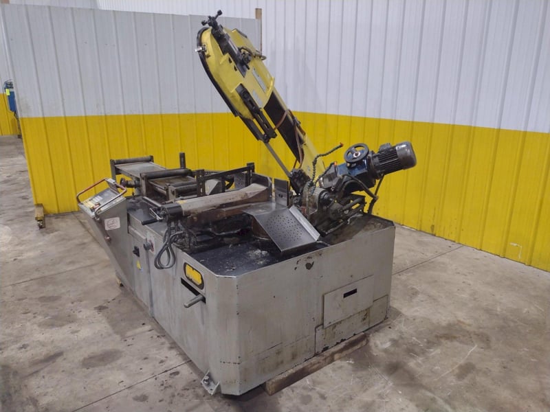 10" x 12" FMB #Jupiter, automatic horizontal band saw, 10'10" x 1" x .035" blade, 52-394 FPM, 60° miter